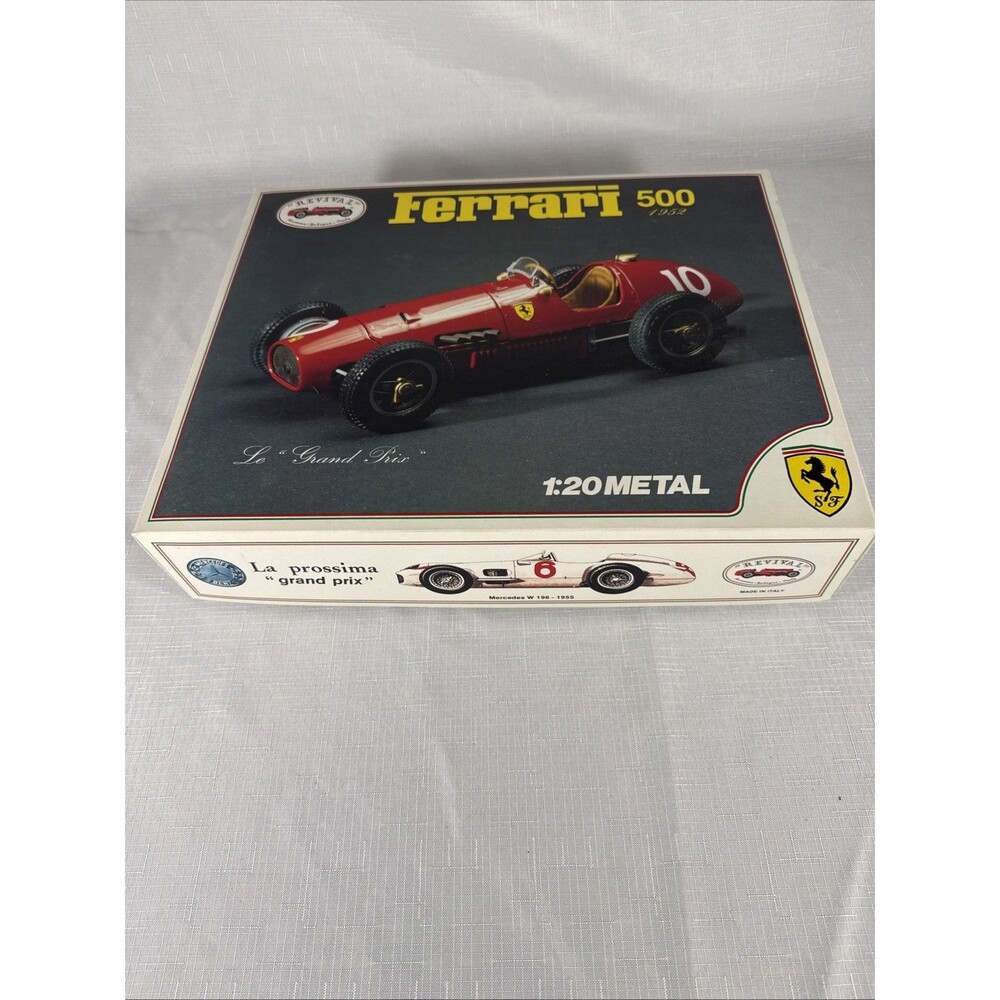 RARE, Revival #10 1952 Ferrari 500 Grand Prix 1:20 Metal Model Kit